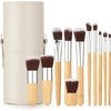 11 PCS Set de Brochas para Maquillaje Bambu