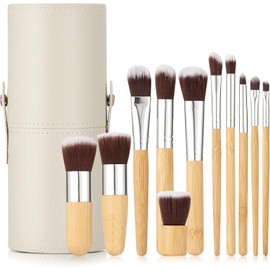 11 PCS Set de Brochas para Maquillaje Bambu