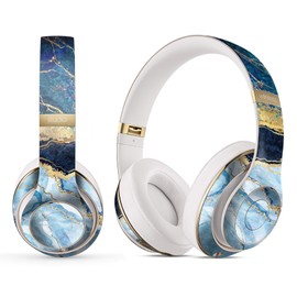 DesignSkinz - Compatible with Beats Studio Pro - Skin Decal Protective Scratch Resistant Vinyl Wrap - Foiled Marble Agate
