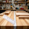 1Pc 36" Self-Adhesive Measuring Tape, Double Scale Stick on Workbench