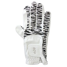 MIC 39 GOLF FIT39 Gloves, Unisex, MGF-220N, Right Handed (Left Handed), Zebra/White, Large