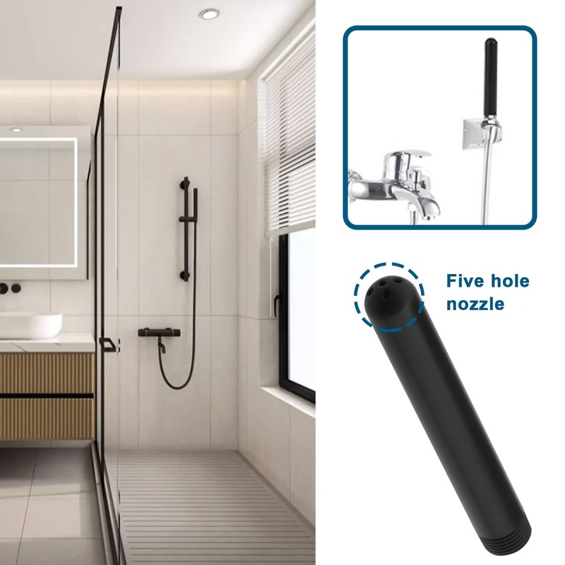 ECSiNG 2Pcs Shower Nozzle Set Shower Heads Portable Enema Bottle