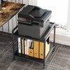 THMINS Large Under Desk Printer Stand, 2-Tier Printer Cart with
