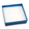 Avalaya Plastic Jewellery Box – Blue Gift Case for Earrings,