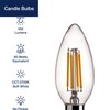 FLSNT 60W Equivalent LED Chandelier Light Bulbs, Dimmable, E12 Base,