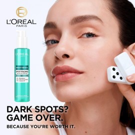 L’Oréal Paris Bright Reveal Spot Serum-In-Cleanser for Face, Niacinamide and Salicylic Acid, Visibly Fades Blemishes and Post-Acne Marks, Eliminates Excess Oil, 150ml