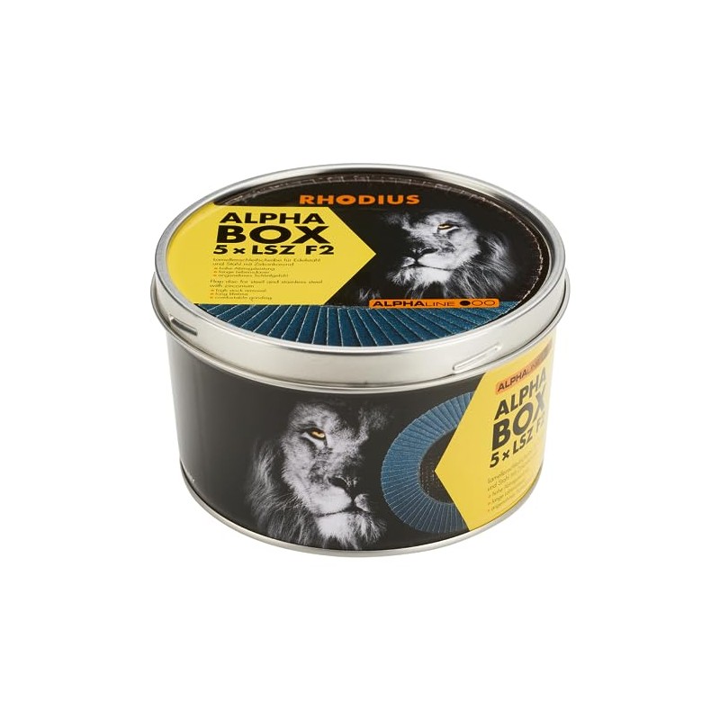 Rhodius 209314 LSZ F2 Box Flap Disc, Pack of 5