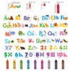 DECOWALL DS9-8071DE Letters Numbers Colours (German.ver) Wall Stickers Children's Wall