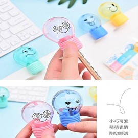 Lightbulb Style Pencil Sharpener for Kids, School Gift Stationery Yellow GD12806 100ea