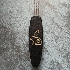 Mini Cordsmith I-Cord knitting tool for quickly making cords, laces, and other knit accents crochet fyp - Colour: MINI w/ Gold Accent