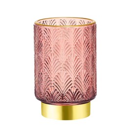 LEICURACE Makeup Brush Holder Organizer,Toothbrush Holders,Desk Pen Pencil Holder,Multifunctional Vintage Glass Brush Cup（A42-4-US）