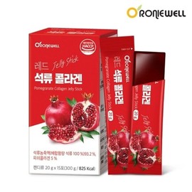 로니웰 레드 석류 콜라겐 20G X 15포 Ronniwell Red Pomegranate Collagen 20G X 15 Sachets
