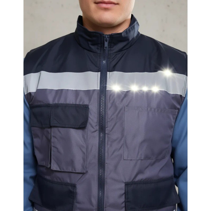 Chaleco Ejecutivo Reflejante Seguridad Industrial Ligero