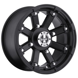 Vision Wheel Wheel 393 Lockout Alum. Matte Black 14"x8.0" 4x156mm BC 4.000" Backspace
