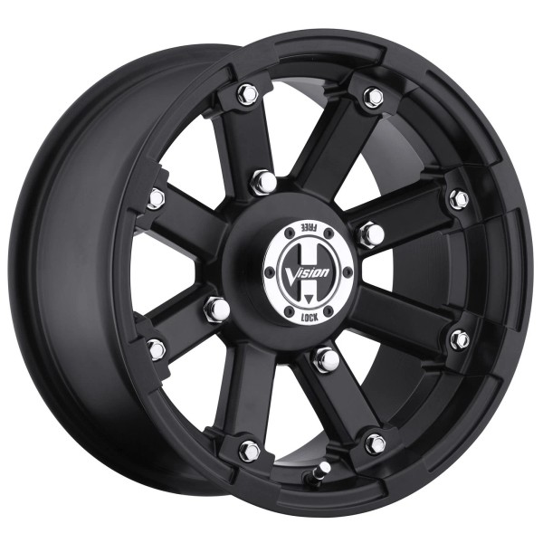 Vision Wheel Wheel 393 Lockout Alum. Matte Black 14"x8.0" 4x156mm