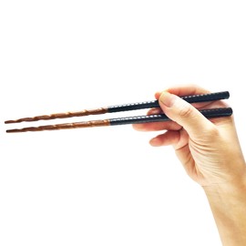 Food Culture Chopsticks Culture, Lacquered Hand-Carved Chopsticks, Delicious Chopsticks, Fine Point, High-grade, Bamboo Chopsticks Made in Japan, Lightweight, Easy to Use, Easy to Hold (For Men,
