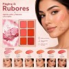 5 En 1 Paleta Sombras, Gloss, Iluminador, Rubor Y Contorno