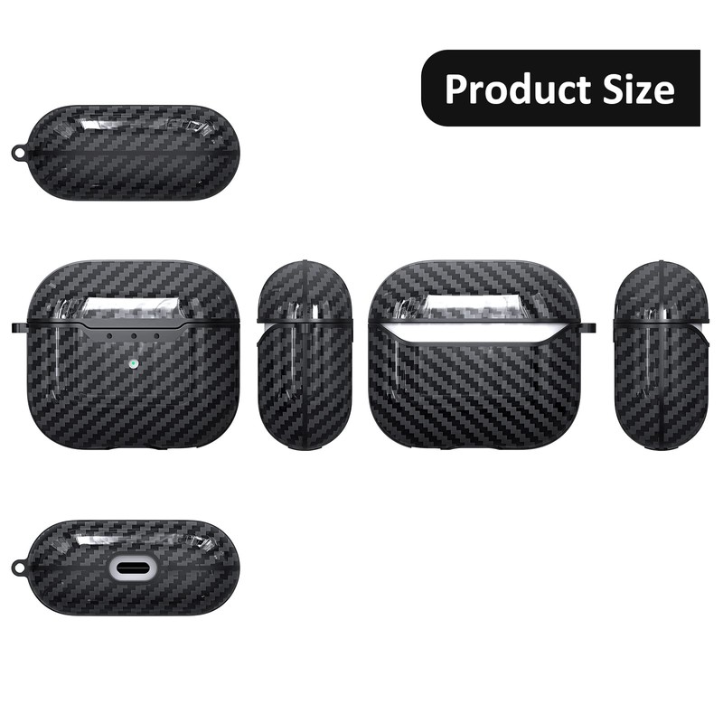 AKABEILA Case for AirPods 3 2021 Case Cover with Carabiner