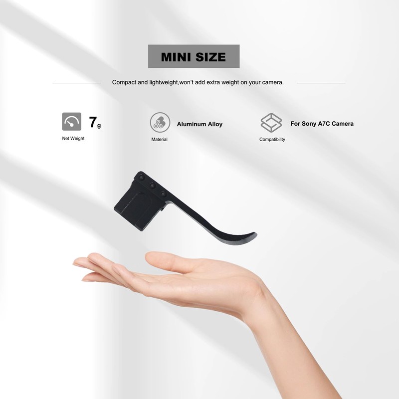 Thumb Grip for Sony A7C Camera, Metal Camera Thumb Up