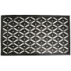 HomeRoots 22" X 36" Black Rubber Outdoor Door Mat