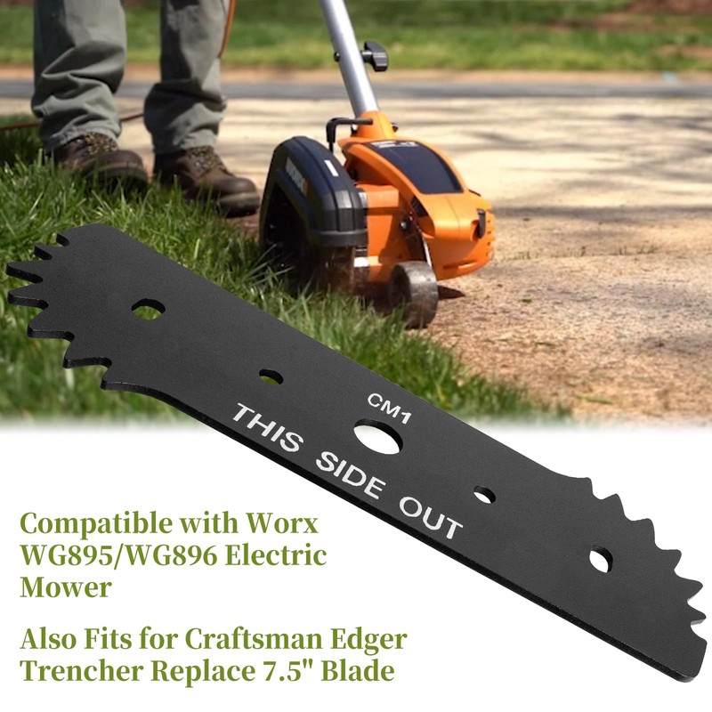 CLSR2U Replacement 7-1/2" Electric Edger Blades WA0034 Compatible with Worx