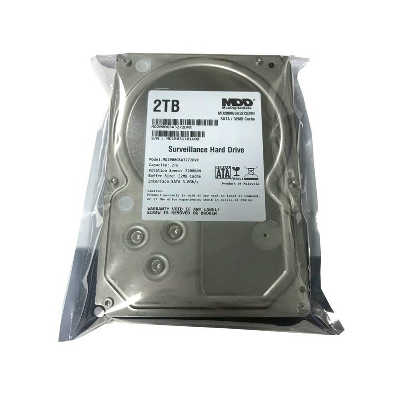 MDD MAXDIGITALDATA MaxDigitalData 2TB 32MB Cache 7200PM SATA 3.0Gb/s 3.5''