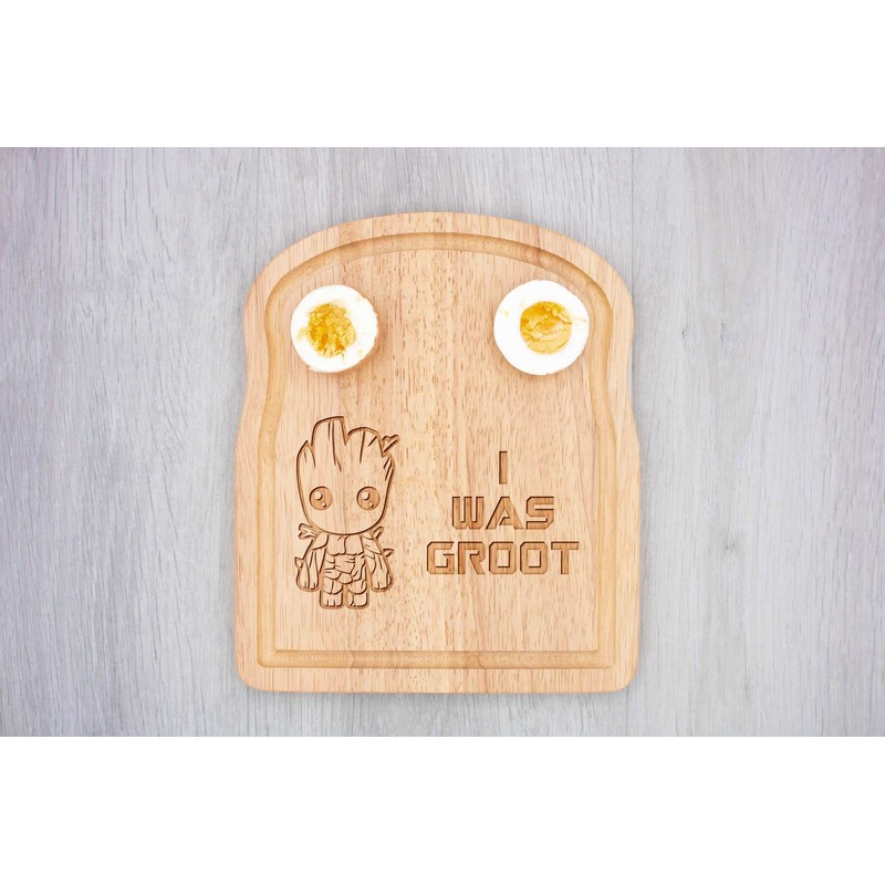 I was Groot Hardwood Breakfast Boiled Egg Board 24cm x