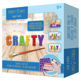 Perfect Craft Alphabet Letters Award Winning Cast & Paint Kit with Perfect Cast Casting Material and Reusable Mold