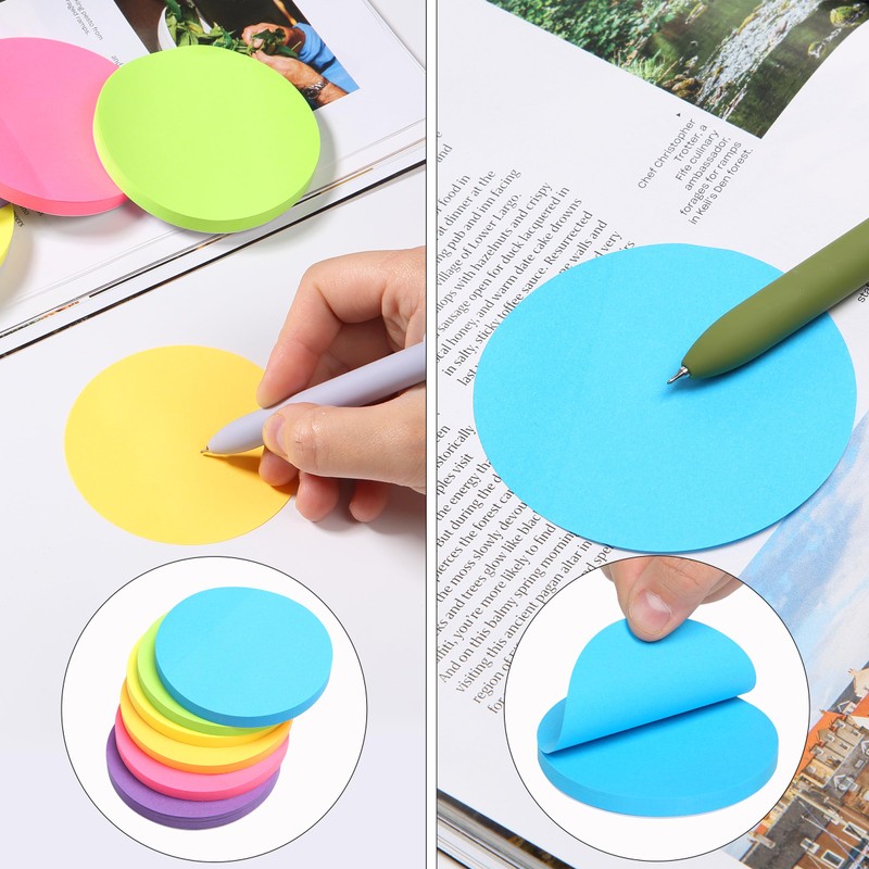 Mr. Pen- Round Sticky Notes, 12 Pads, 720 Sheets, 2.8"