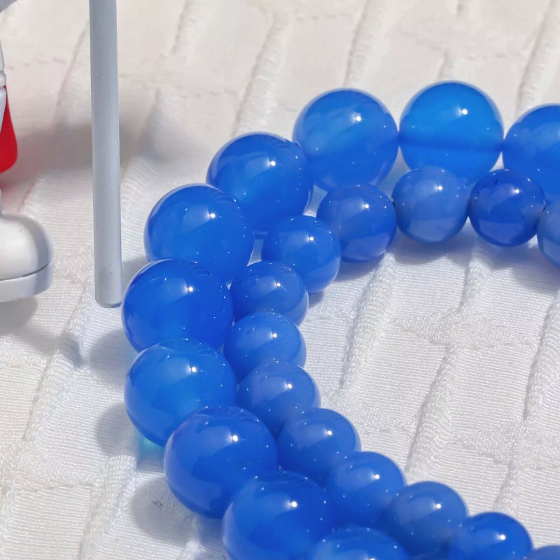 Jewelry Making DIY Blue Onyx Agate 6mm Loose Beads
