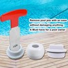 Feoang 2PCS Pool Plug Removal Tool, Metal Eyeball Seat Removal