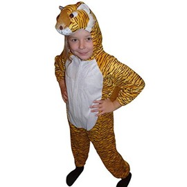 Ikumaal Ikumaal Tiger-Kostüm, An28 122-128, für Kind-er, Wild-Katze Katzen Kostüm-e Fasching Karneval Kleinkinder-Karnevalskostüme Kinder-Faschingskostüme