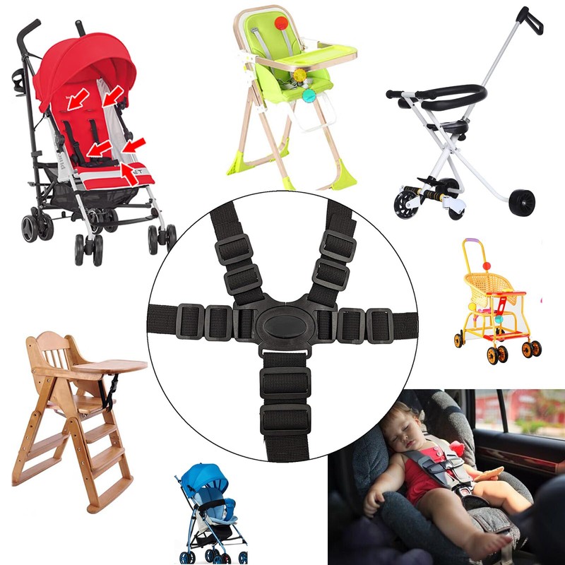 5 Point Seat Belt Safety Strap Belt for Stroller Pushchair