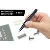 Scotle Tweezers ESD Anti-Static Coated 140 mm Long Straight Tip,
