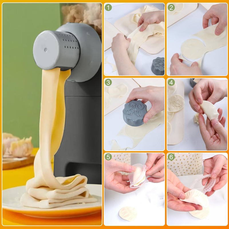 Electric Pasta Maker Machine with 9 Noodle Shapes – Automatic