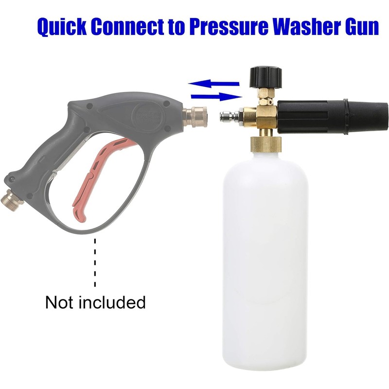 Foam Cannon, Foam Cannon Blaster with 1/4 Inch Quick Connector