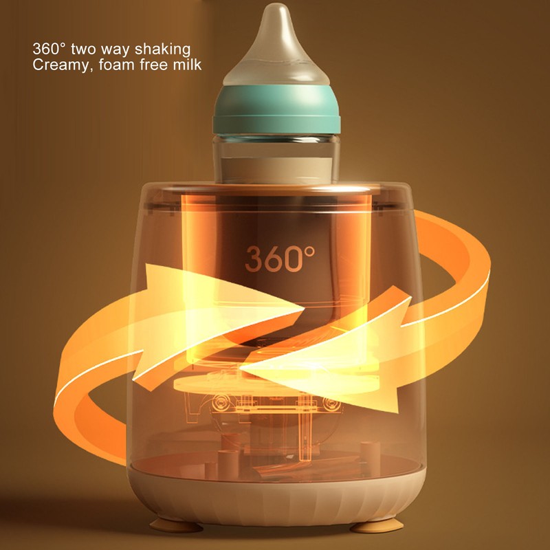 Automatic Baby Milk Bottle Shaker Heating 5 Levels Timing 360