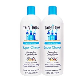 Fairy Tales Tangle Tamer Super Charge - Detangling Conditioner for Kids - Paraben Free, Sulfate Free, Gluten Free, Nut Free- 32 oz (2 Pack)