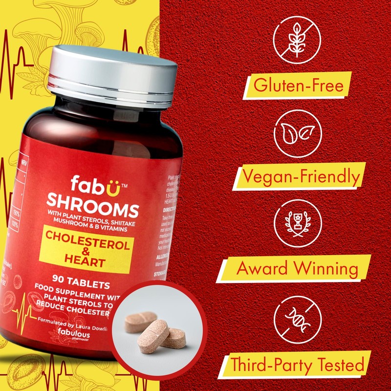 fabÜ Shrooms Cholesterol & Heart - Plant Sterols 1500mg per