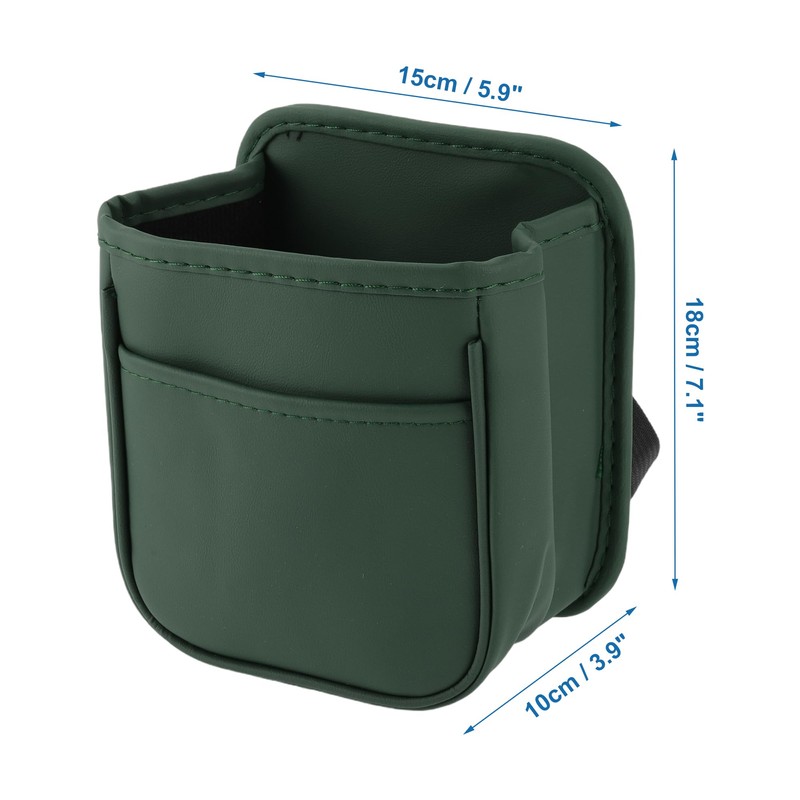 A ABSOPRO Car Trash Can Portable and Hanging 5.9" Length