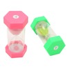 2pcs Hexagonal Hourglass 15 Minutes Learning Sand Timer Portable Plastic