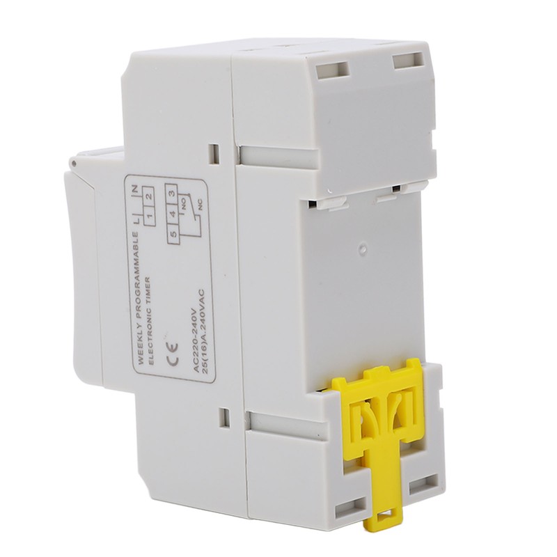 Digital Timer Switch LCD Programmable Weekly Rail Time Relay AC220‑240V