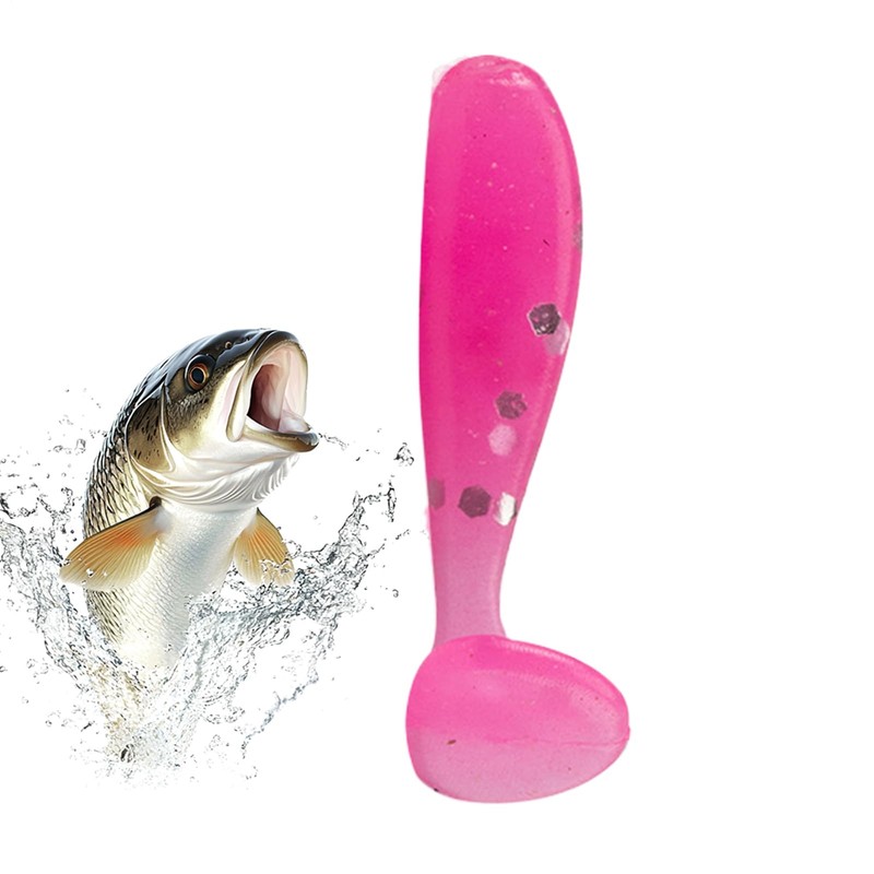 Soft Lures | Glide Bait Paddle Tail Swimbaits Lures,Fisherman Casting