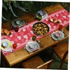 BIUDECO Heart Pattern Tablecloth Valentine's Day Table Runner Kitchen Decor