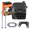 Mtanlo Ported Muffler Bracket Bolt Gasket For Husqvarna 394 395