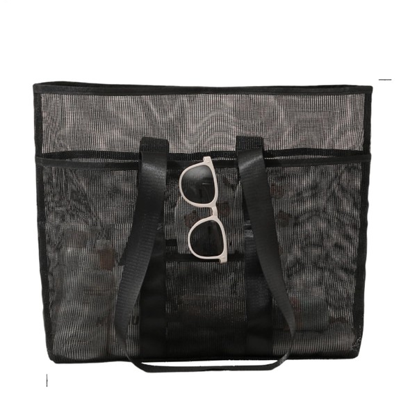 Beach Tote | Mesh Pool Tote Bag | Foldable Pouch