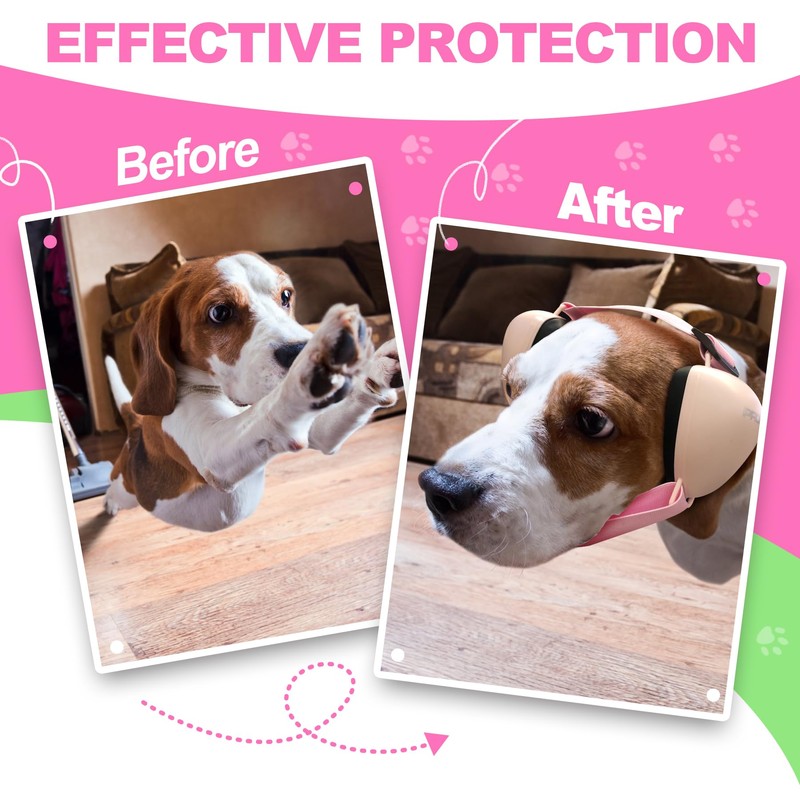 PROHEAR Ungrade GEL Pads Dog Ear Muffs Hearing Protection for