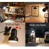 Sun-Rising Rong&LAN Clip lamp,360° Rotation Clip on Lamp Portable Book