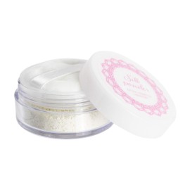 Silk Powder Case with Puff, 0.2 oz (7 g), 100% Silk Face Powder