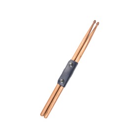 Vegan Leather Drumstick Pouch for Drummers | Secure Snap Button Closure & Rubber Loop | Ideal for Travel and Live Shows (Blue)